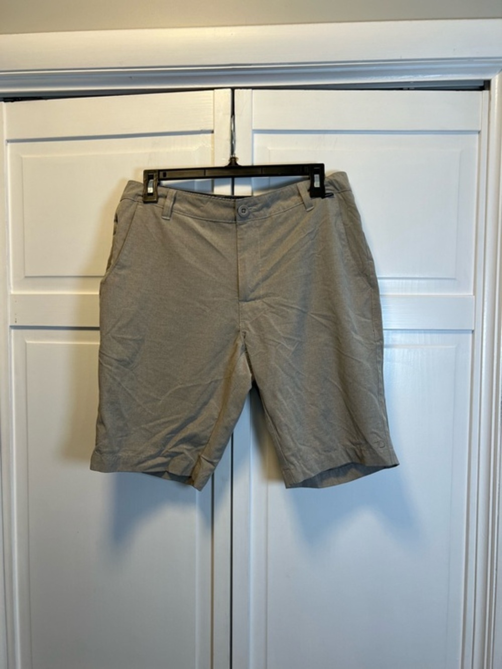 7 Diamonds Men's Casual Tan Flat Front Shorts Size 31
